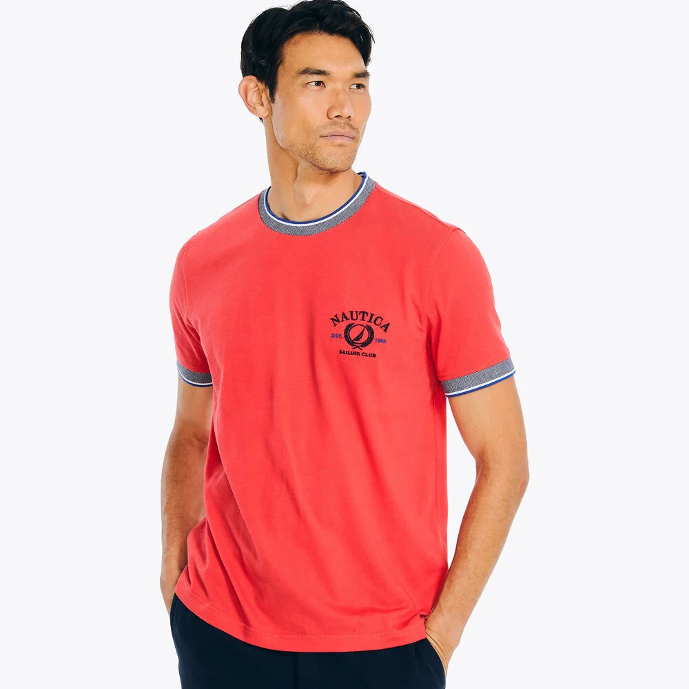 CREWNECK T-SHIRT NAUTICA ROJA