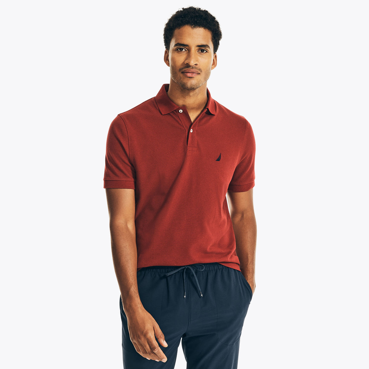 POLO DE PIQUE NAUTICA CLASSIC FIT CAPE RED