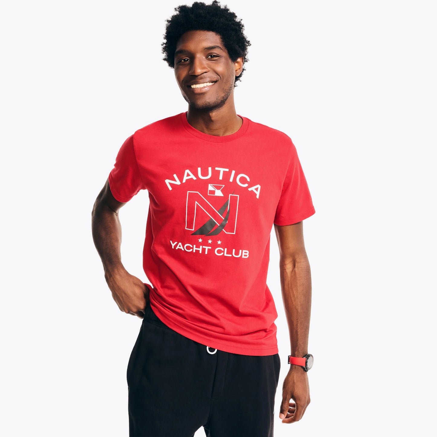 YACHT CLUB GRAPHIC T-SHIRT NAUTICA ROJA