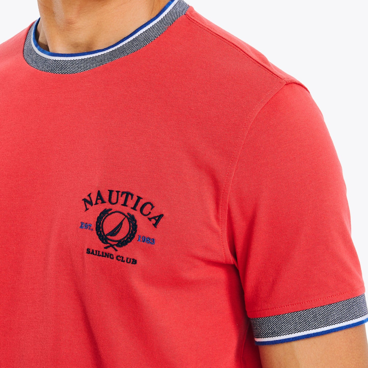CREWNECK T-SHIRT NAUTICA ROJA