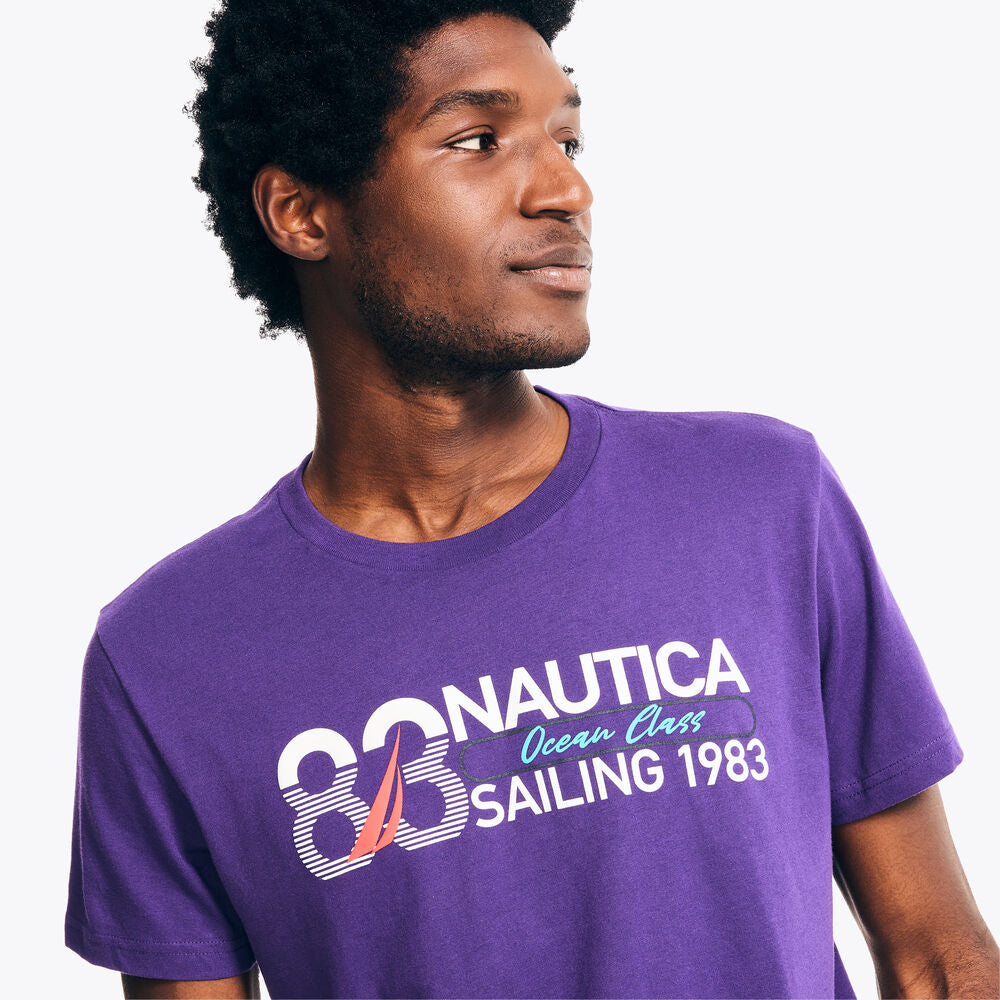 T- SHIRT NAUTICA OCEN CLASS MORADO
