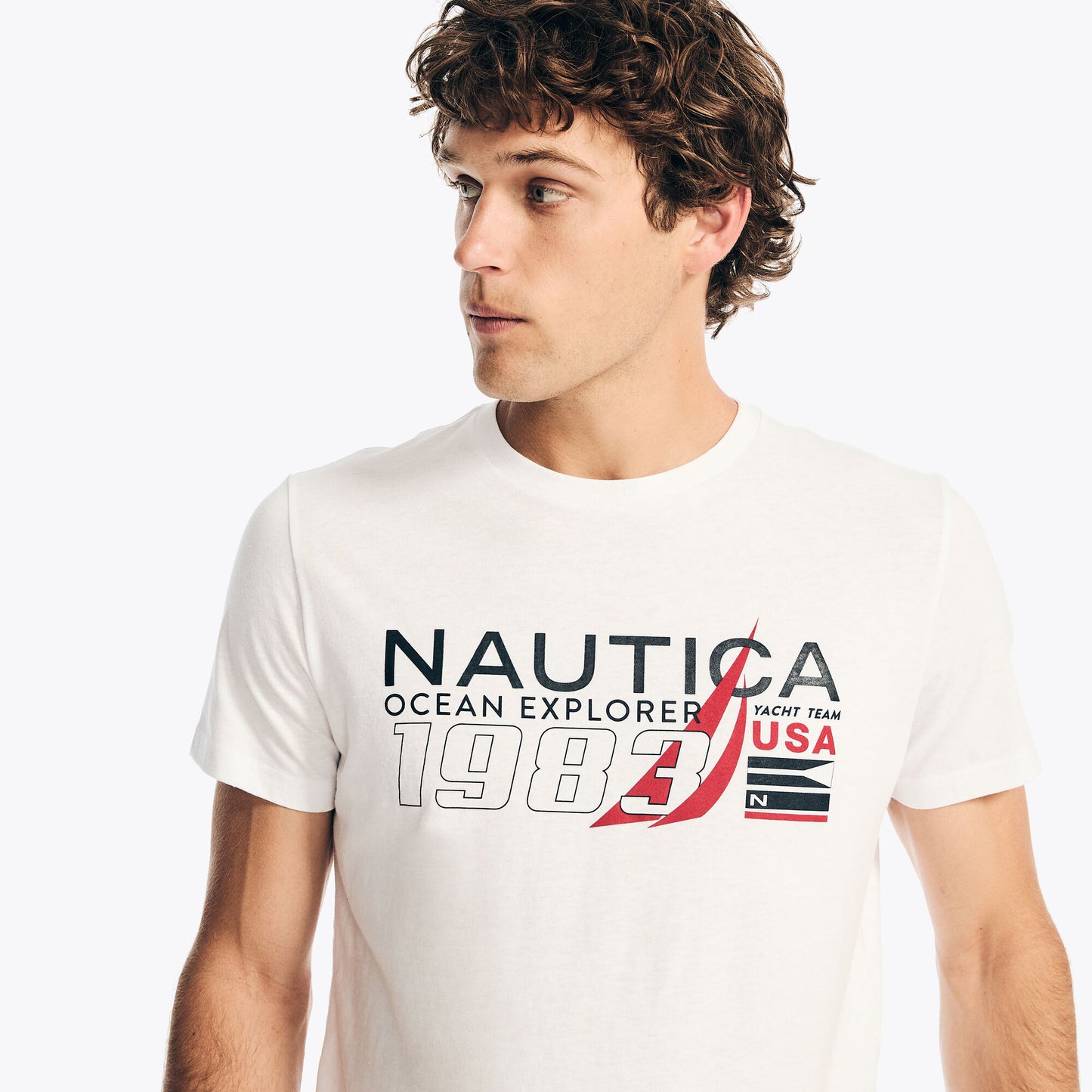 OCEAN EXPLORER T-SHIRT GRÁFICA NAUTICA BLANCO