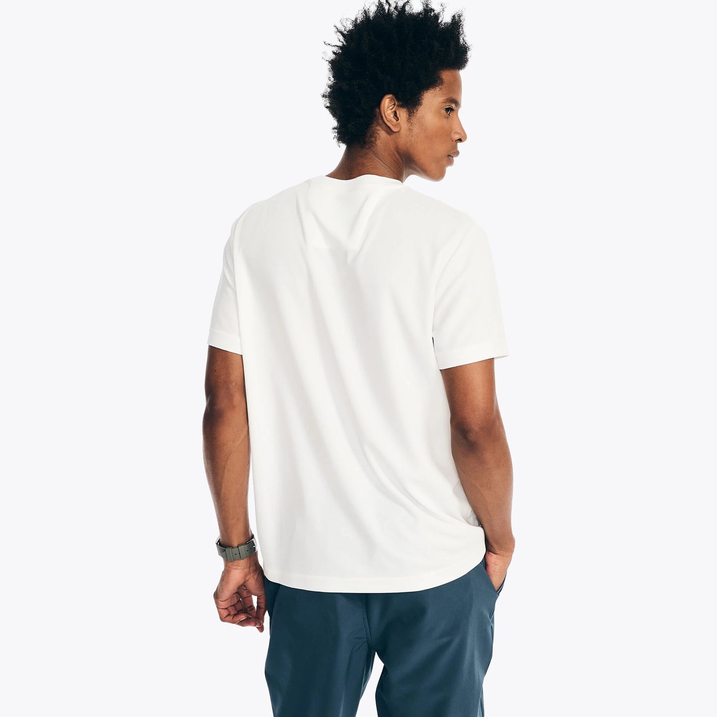 NAVTECH CREWNECK T-SHIRT BLANCA