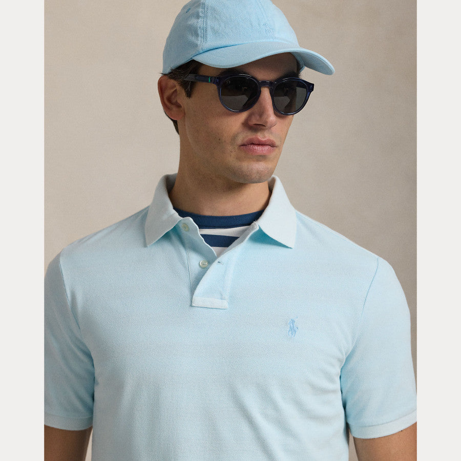 POLO DE PIQUE CUSTOM SLIM FIT SKY