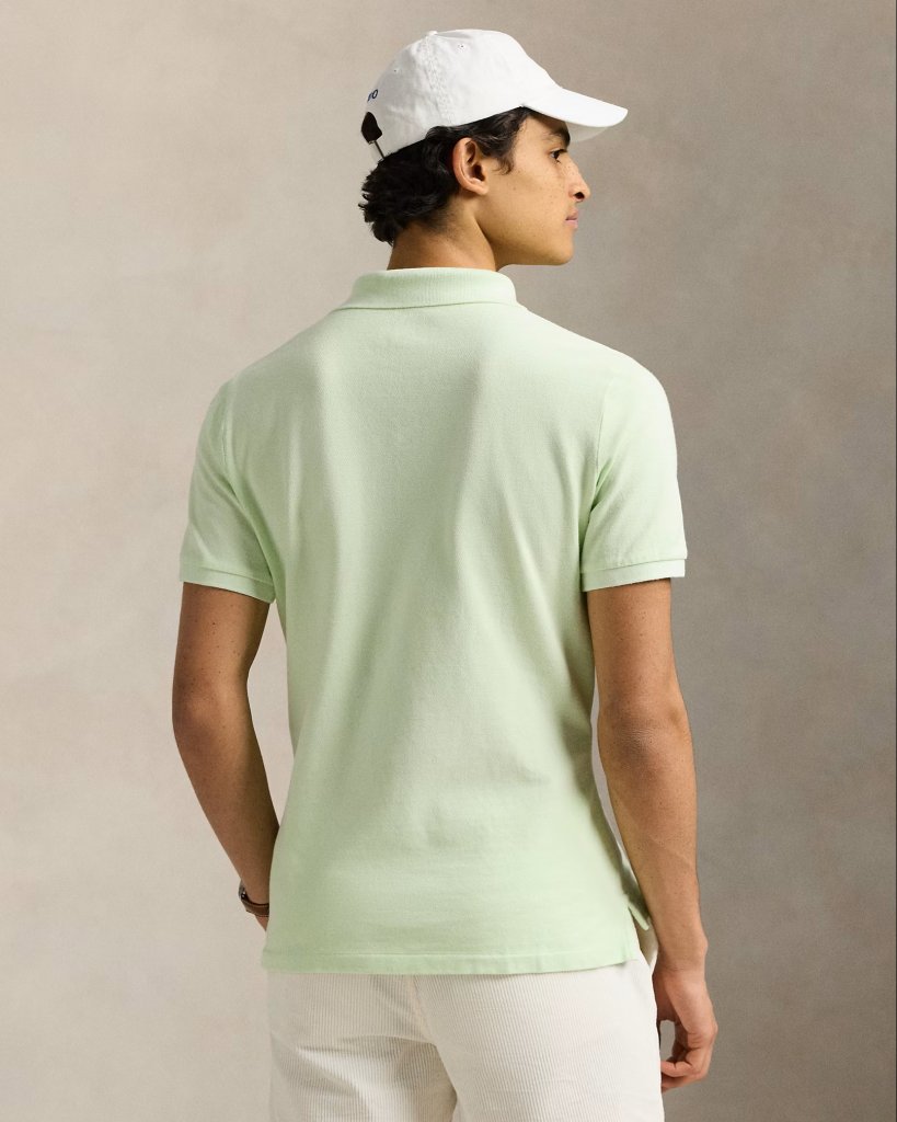 POLO DE PÍQUE CUSTOM SLIM FIT LEAF