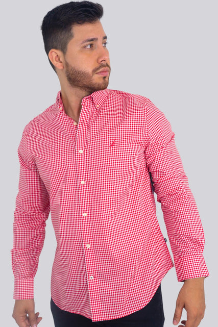 CAMISA CLASSIC FIT EN POPELINA CUADROS FORMULA ONE