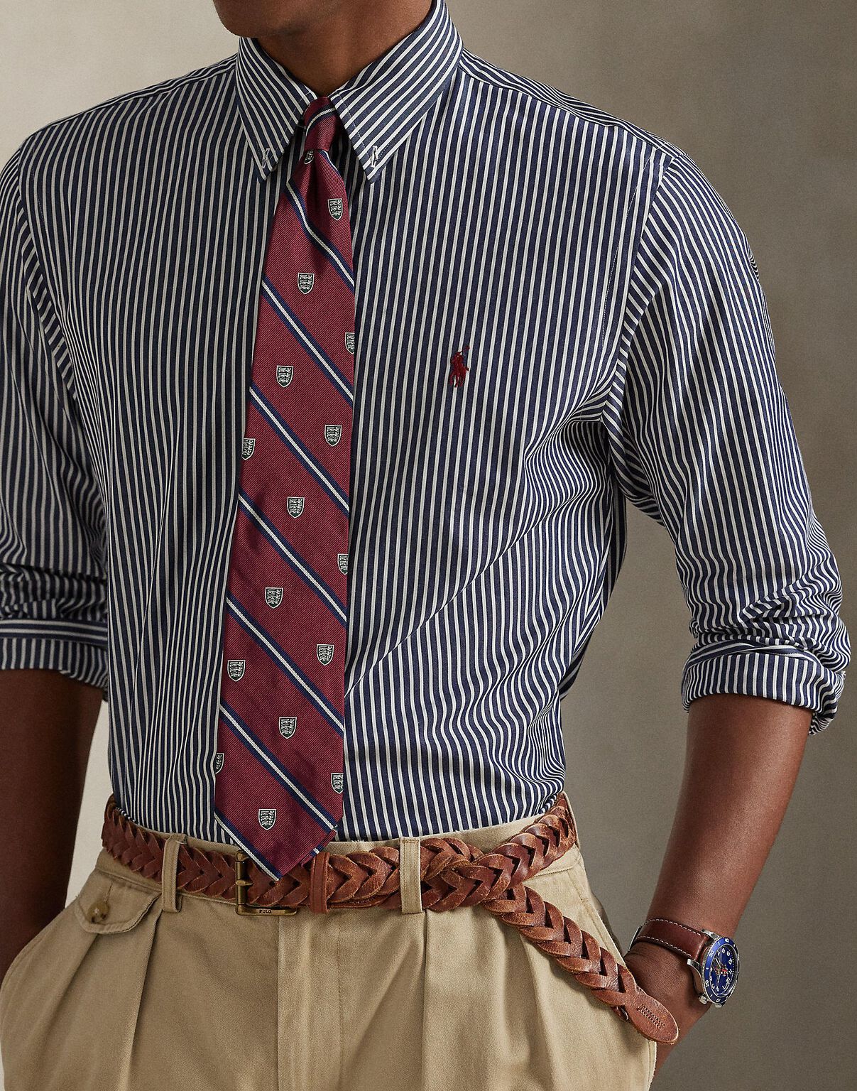 CAMISA CUSTOM FIT DE POPELINA ELASTICA