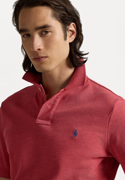 POLO DE PIQUE CUSTOM SLIM CARNELIAN RED HEATHER