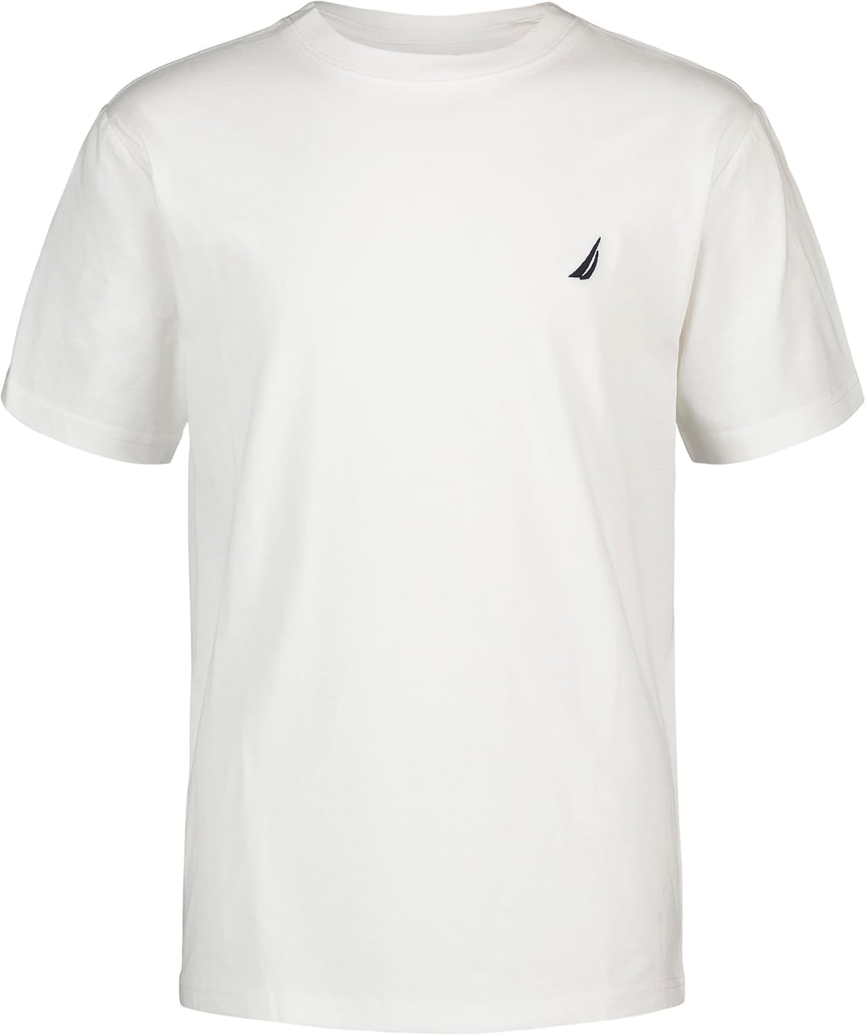 CAMISETA NAUTICA EN ALGODON CON LOGO BORDADO BRIGHT WHITE