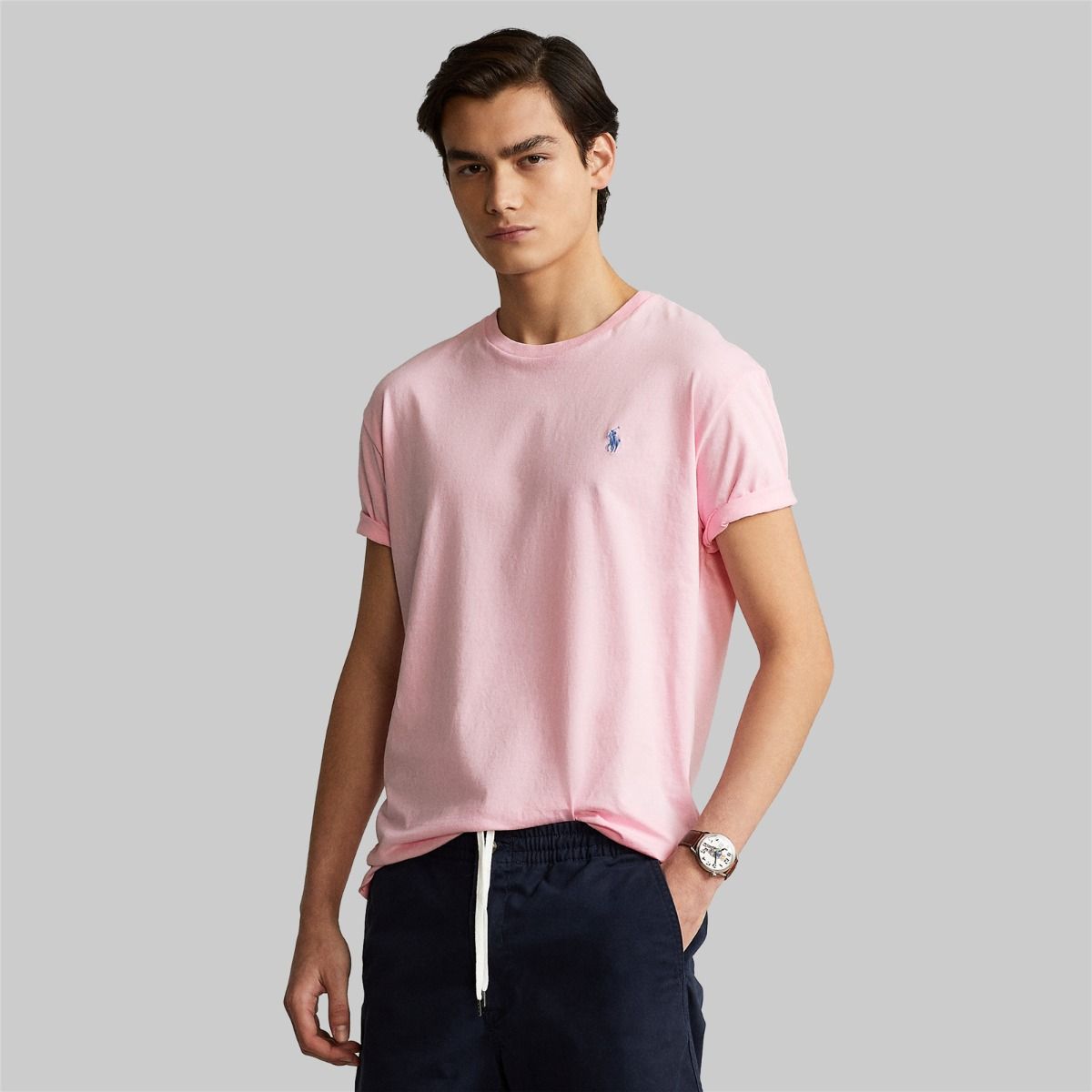 CAMISETA CUSTOM SLIM FIT ROSADA