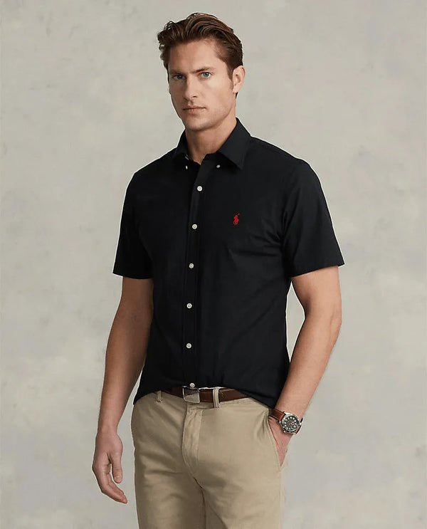 CAMISA CUSTOM FIT M/C EN POPELINA ELASTICA