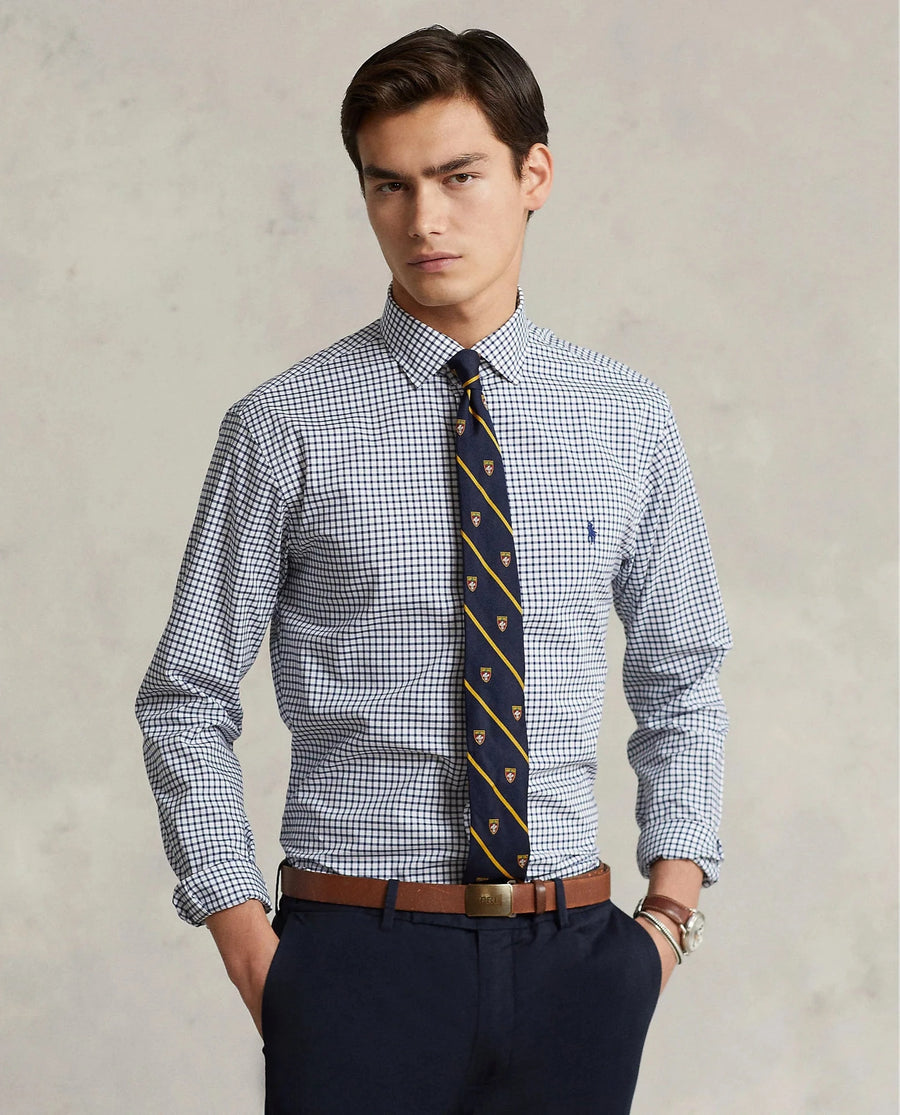 CAMISA EN POPELINA TATTERSALL CUSTOM FIT