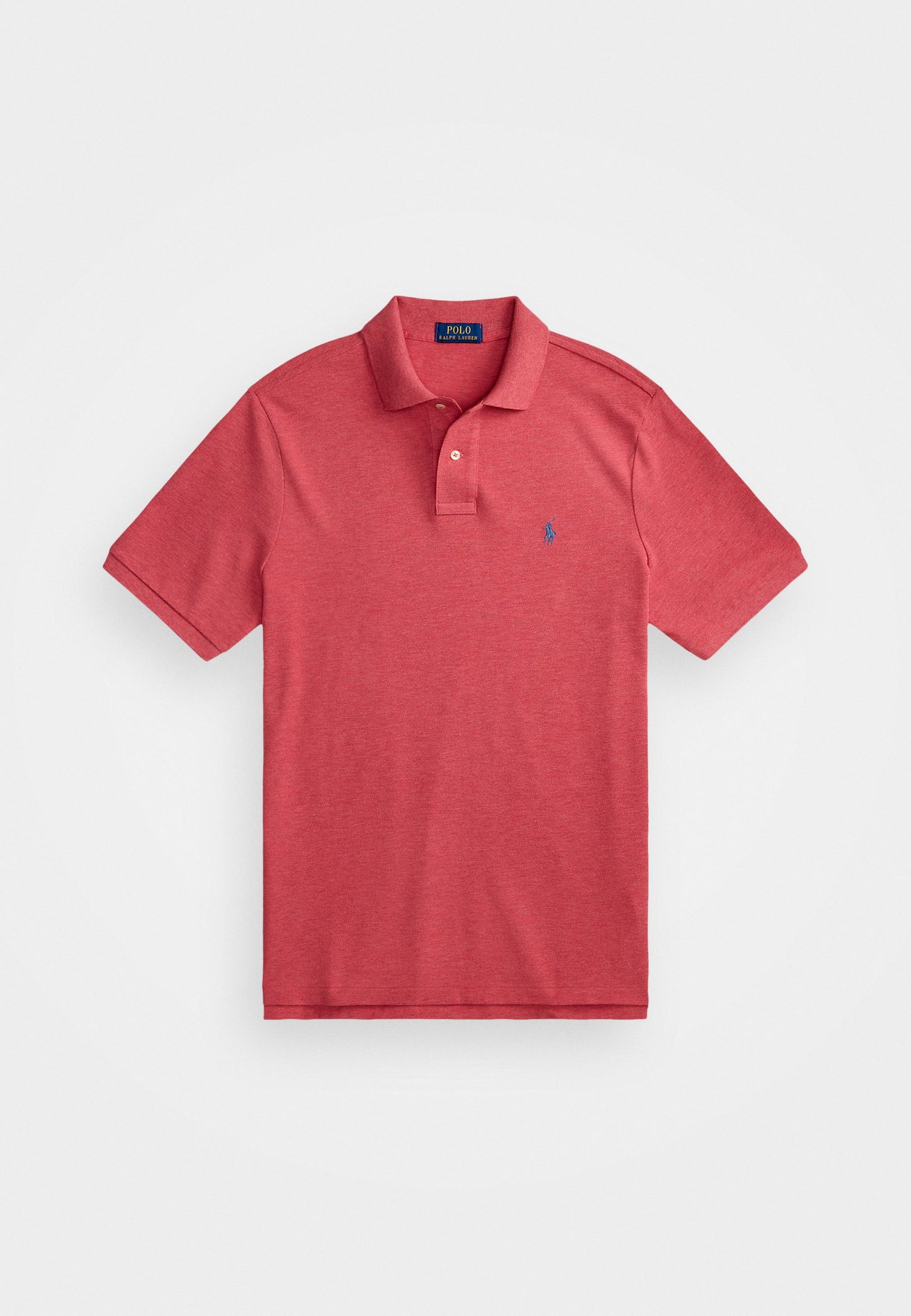 POLO DE PIQUE CUSTOM SLIM CARNELIAN RED HEATHER