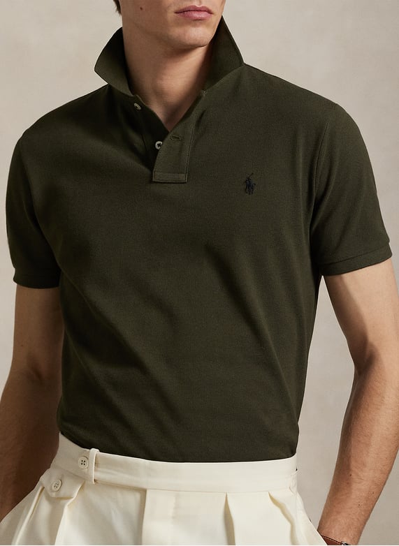 POLO DE PIQUE CUSTOM SLIM COMPANY OLIVE