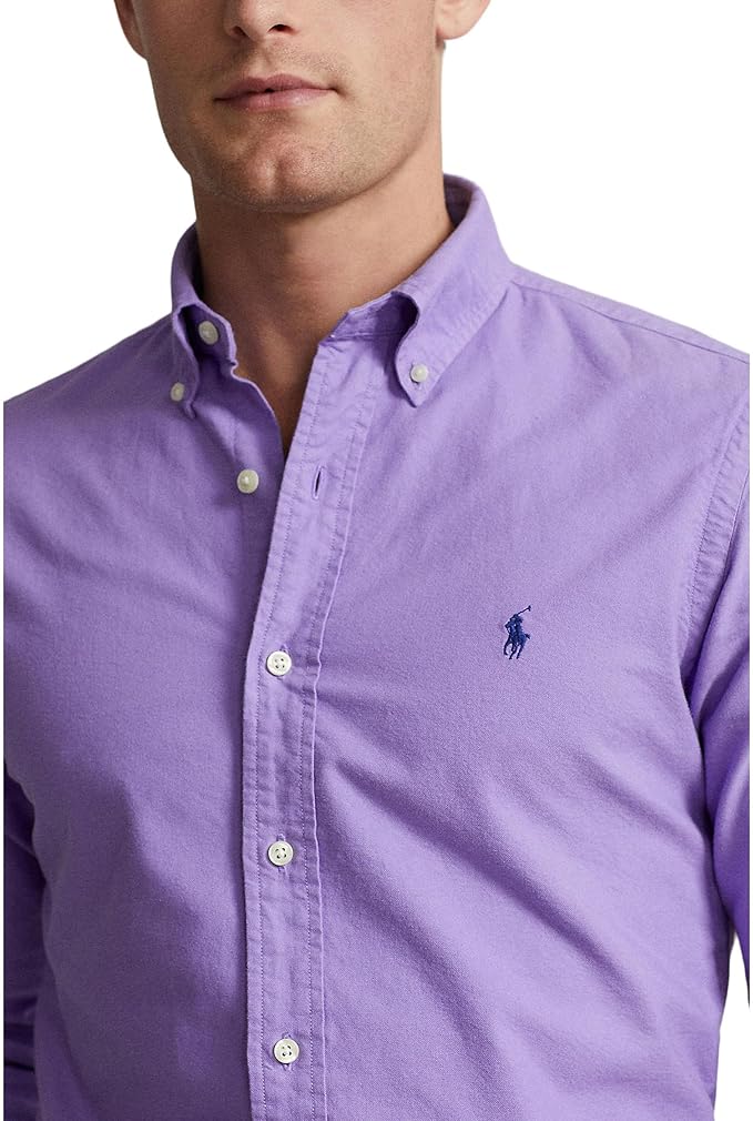 CAMISA OXFORD TEÑIDO EN PRENDA CUSTOM FIT AIX LAVANDER