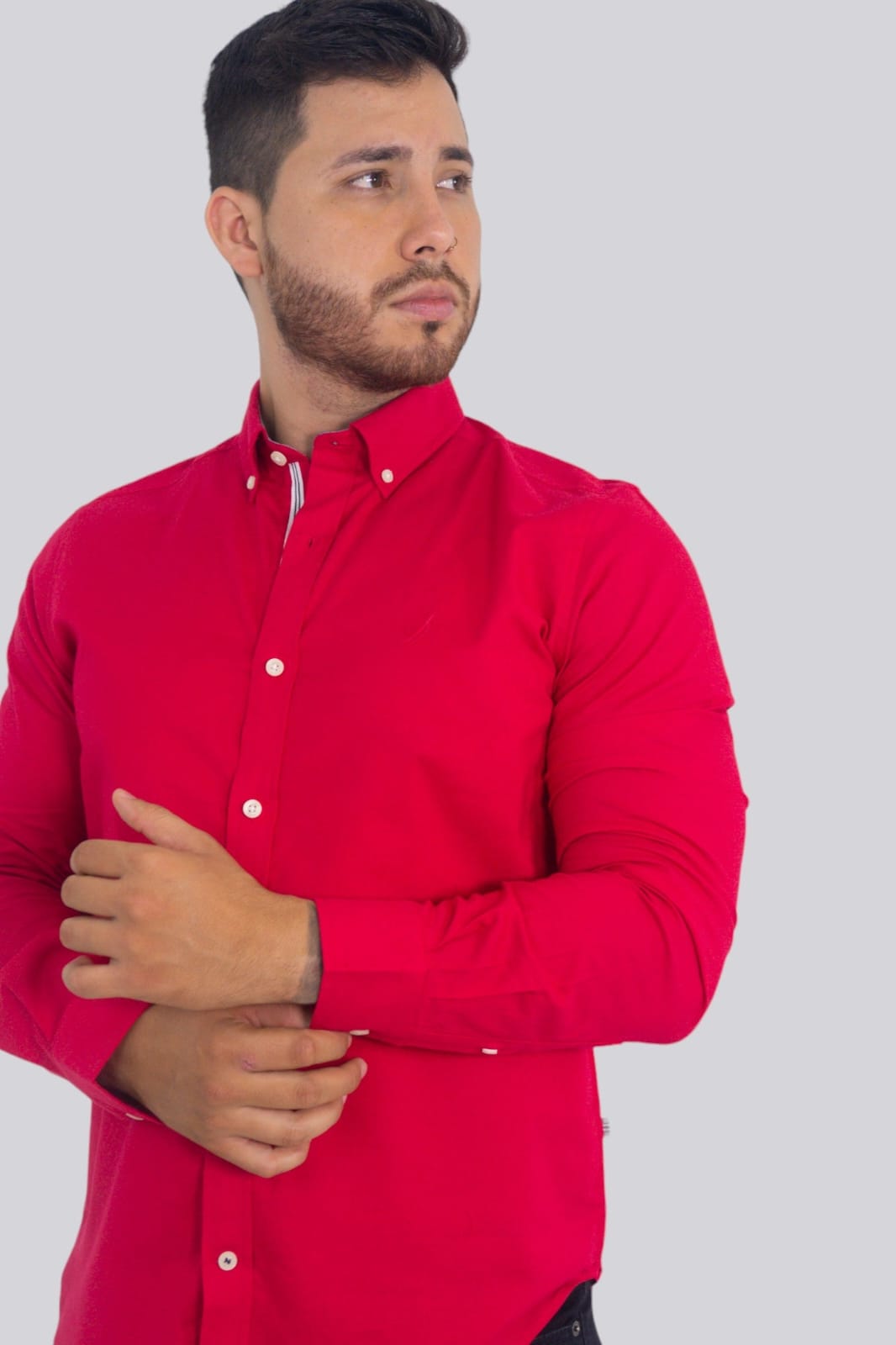 CAMISA NAUTICA EN OXFORD STRETCH LIVIANO NAUTICA RED
