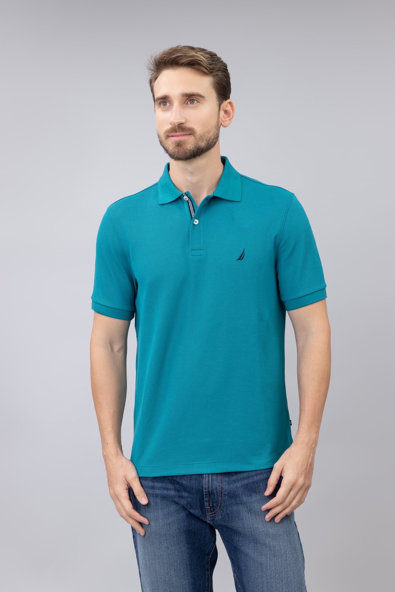 POLO NAUTICA CLASSIC FIT HARBOR JADE