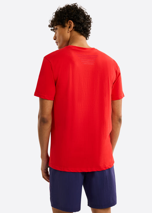 CAMISETA NAUTICA COMPETITION EN ALGODON CON LOGO
