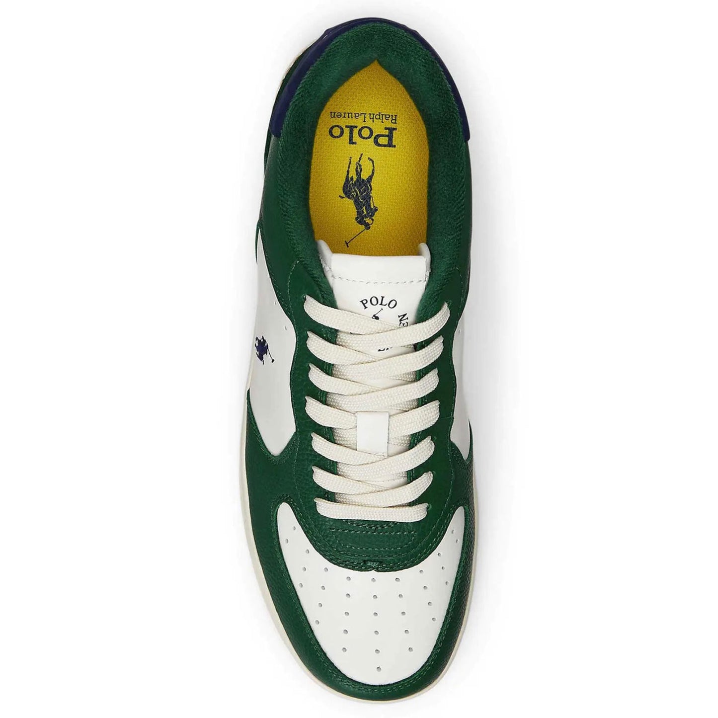 TENIS MASTERS COURT DE CUERO VERDE-BLANCO