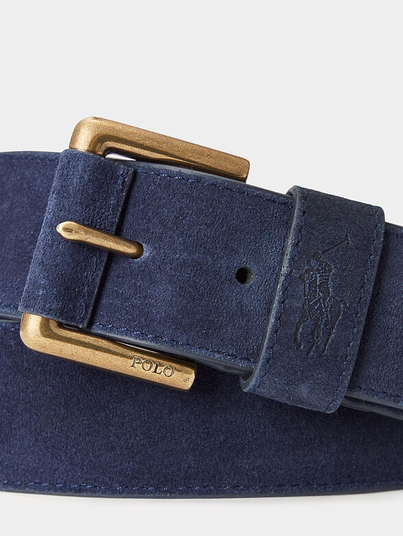 CINTURON EN GAMUZA RALPH LAUREN NAVY