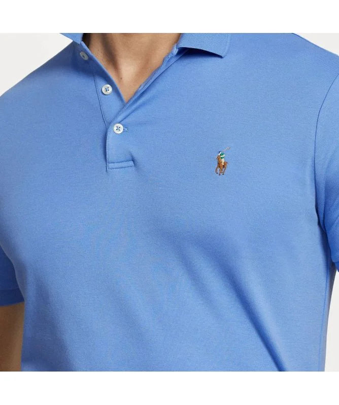 POLO DE SOFT COTTON CUSTOM SLIM FIT AZUL