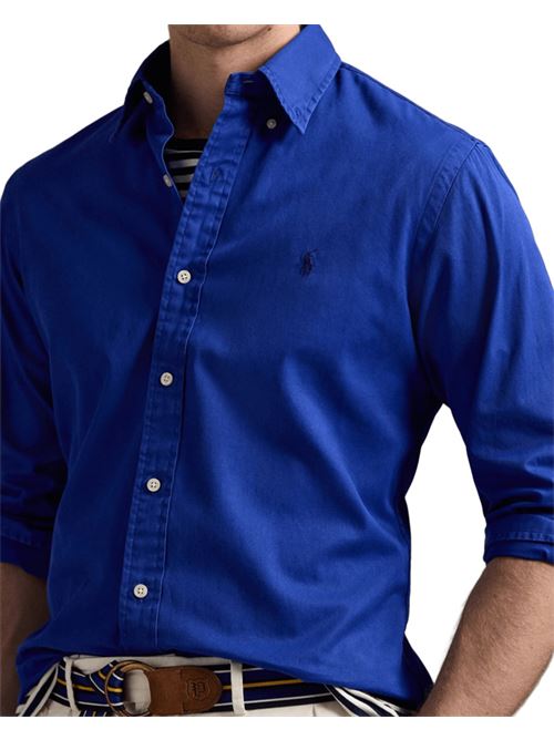 CAMISA CUSTOM FIT DE TWILL HERITAGE ROYAL