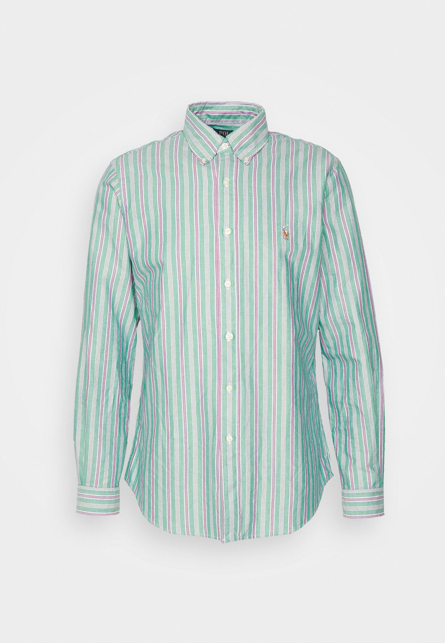 CAMISA CUSTOM FIT OXFORD VERDE RAYAS