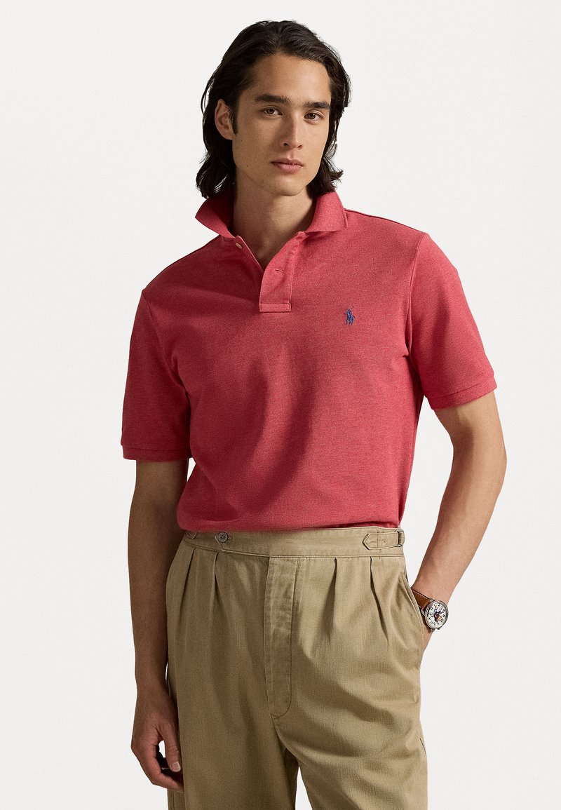 POLO DE PIQUE CUSTOM SLIM CARNELIAN RED HEATHER
