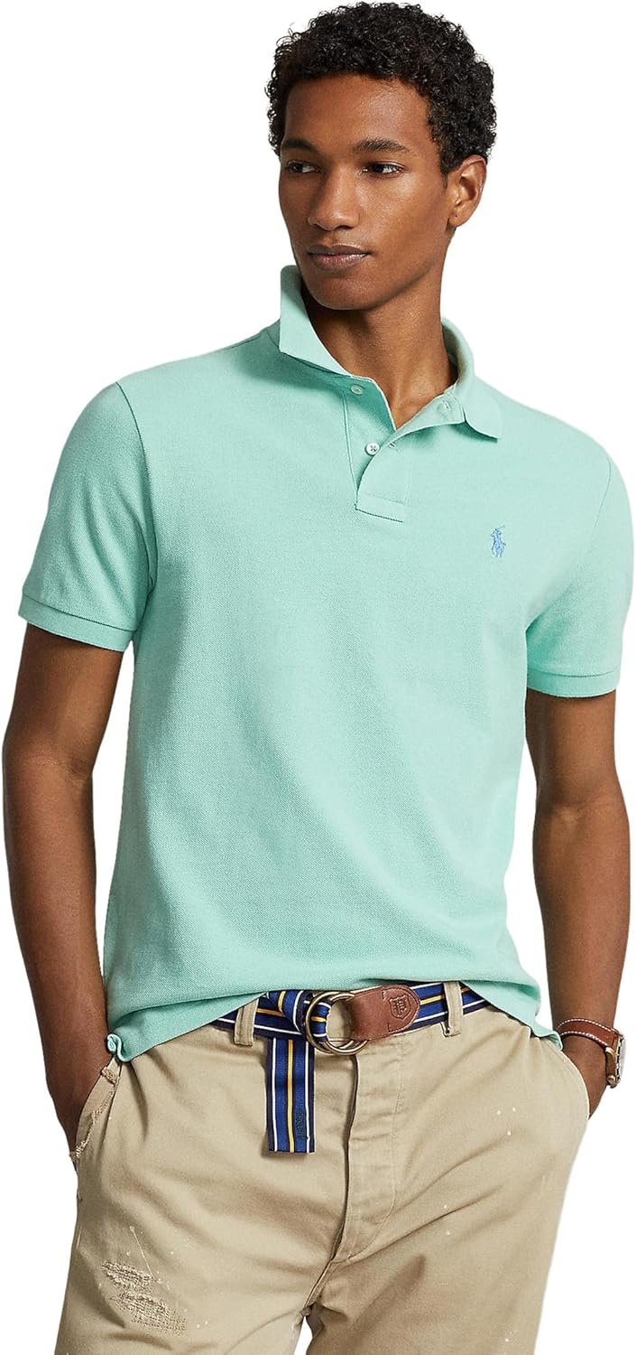 POLO DE PIQUÉ CUSTOM SLIM FIT VERDE