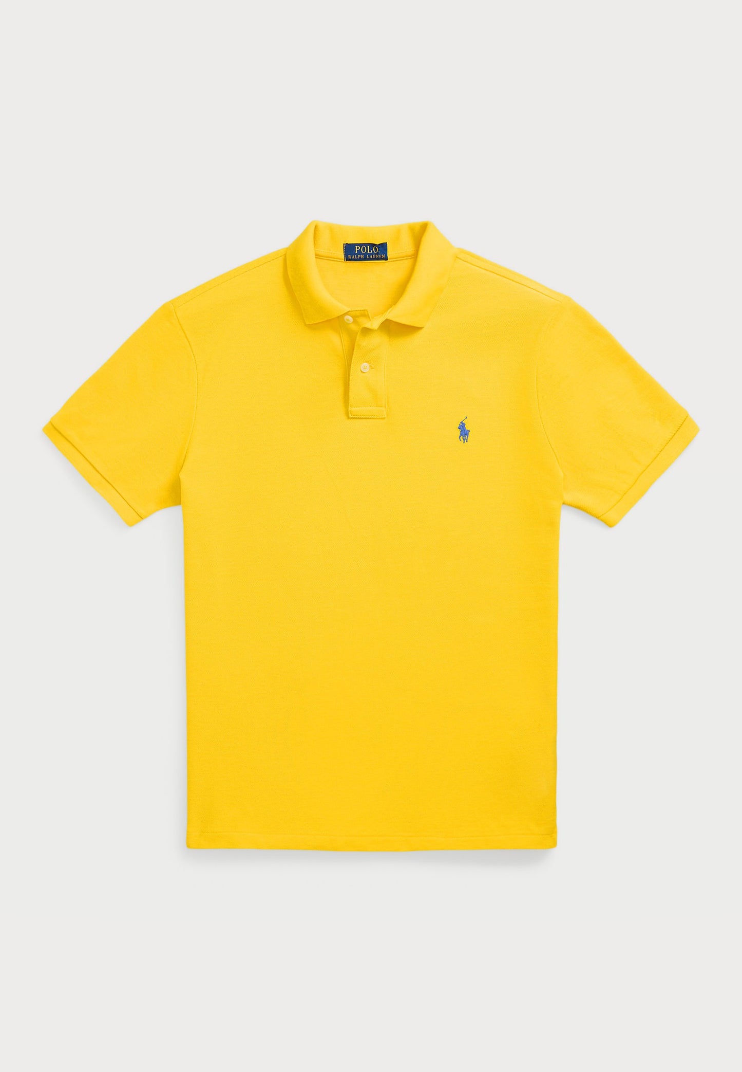 POLO DE PIQUÉ CUSTOM SLIM FIT COLLEGIATE YELLOW