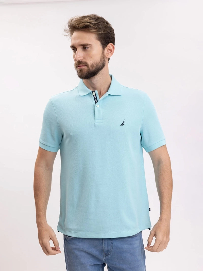 POLO DE PIQUE NAUTICA CLASSIC FIT HARBOR MIST
