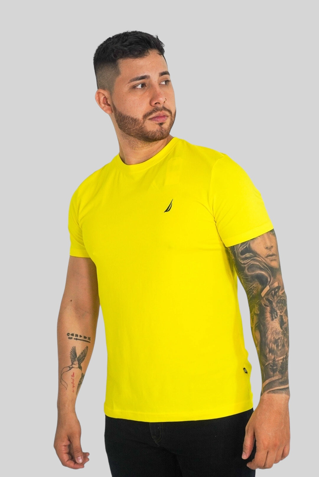 CAMISETA CREWNECK NAUTICA BLAZING YELLOW