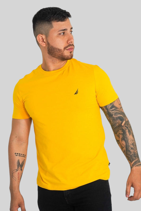 CAMISETA CREWNECK NAUTICA LIGHTNING GOLD