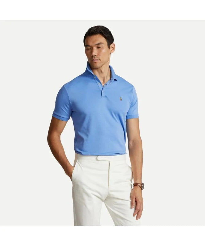 POLO DE SOFT COTTON CUSTOM SLIM FIT AZUL