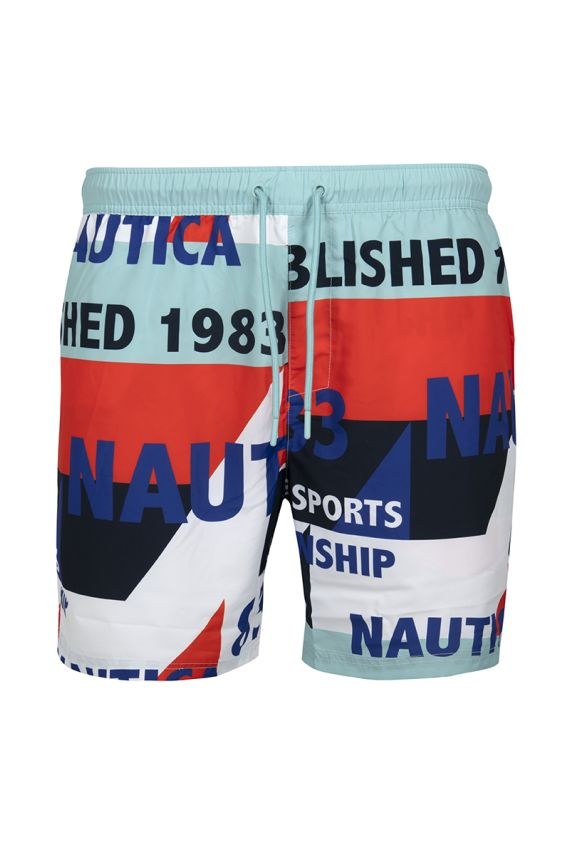SHORT DE BAÑO NAUTICA ESTAMPADO.