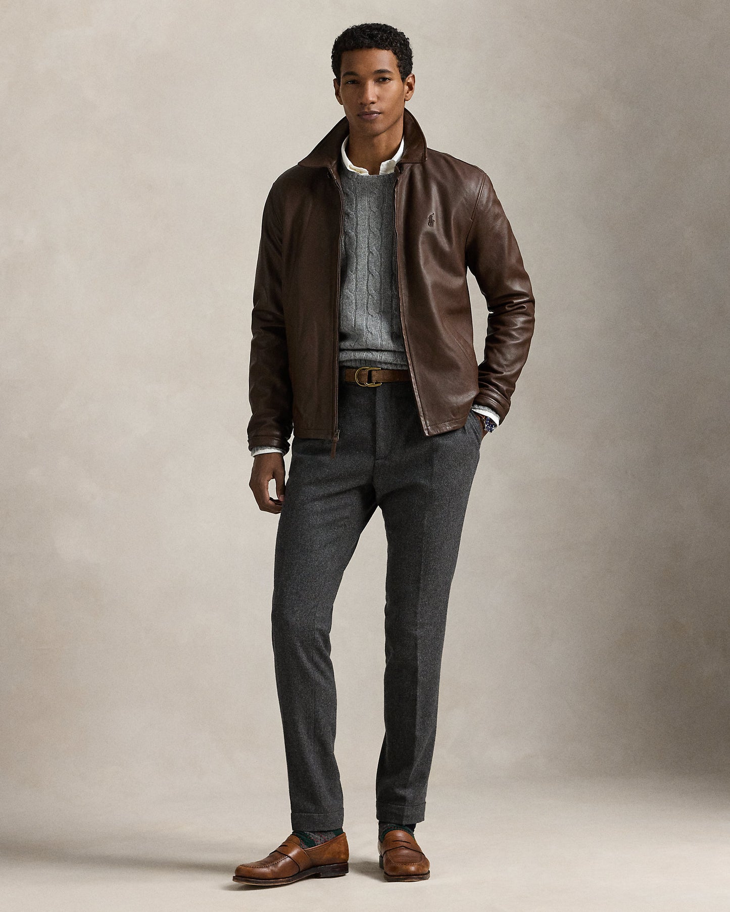 CHAQUETA DE PIEL RALPH LAUREN CAFE