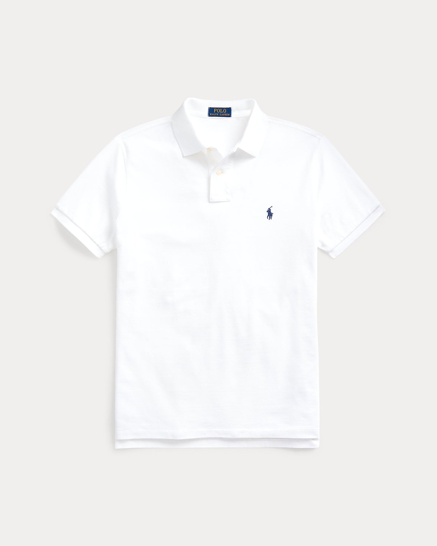 POLO DE PIQUÉ CUSTOM SLIM FIT BLANCO
