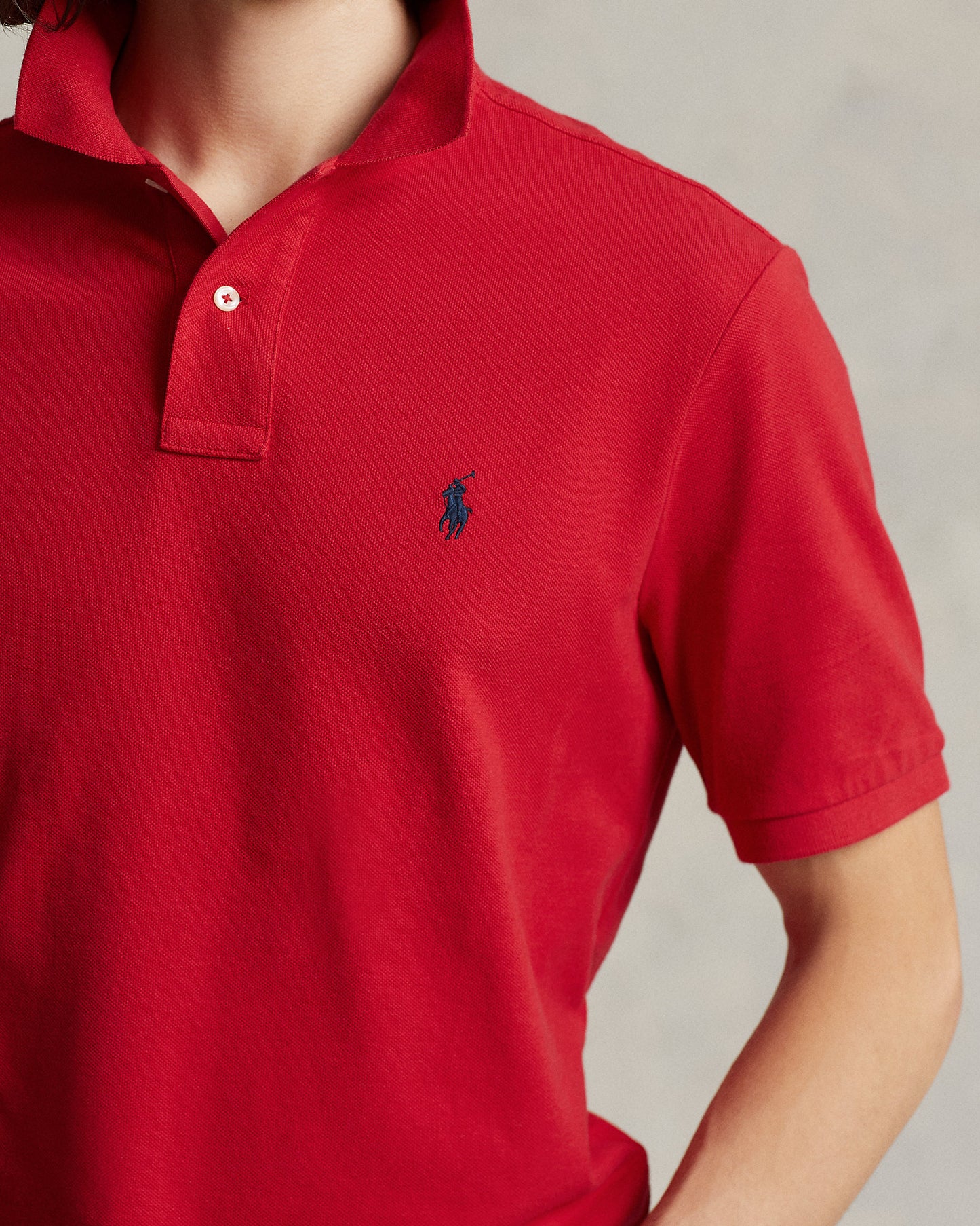 POLO DE PIQUÉ CUSTOM SLIM FIT RL2000 RED