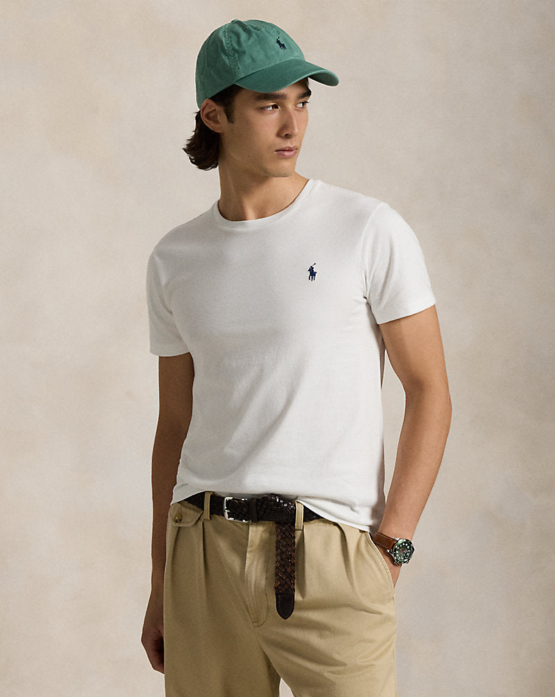 CAMISETA CUSTOM SLIM FIT ALGODON DE PUNTO WHITE