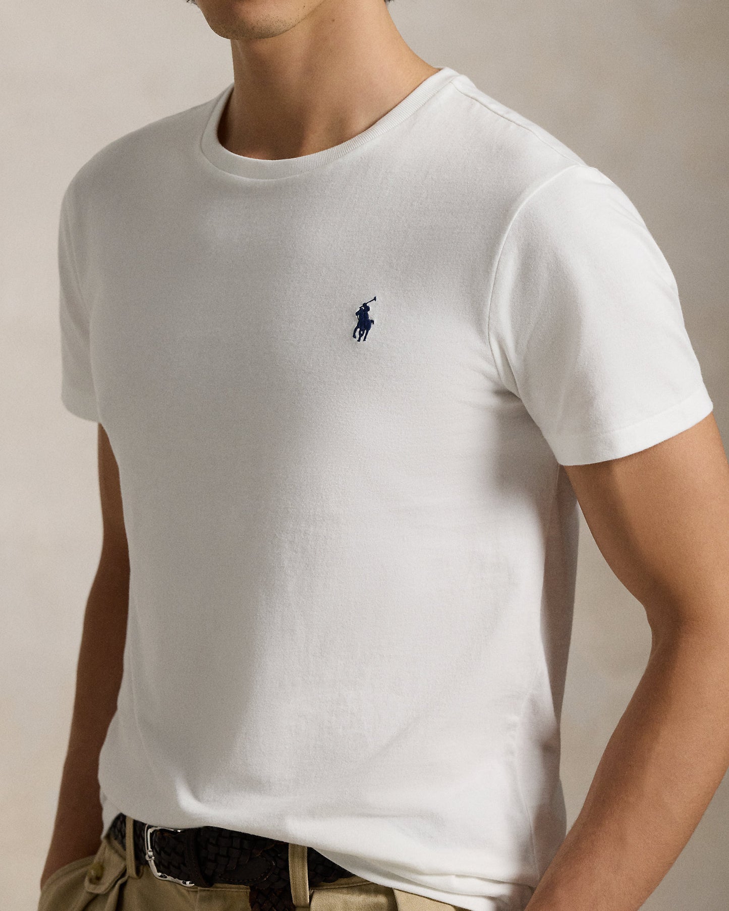 CAMISETA CUSTOM SLIM FIT ALGODON DE PUNTO WHITE