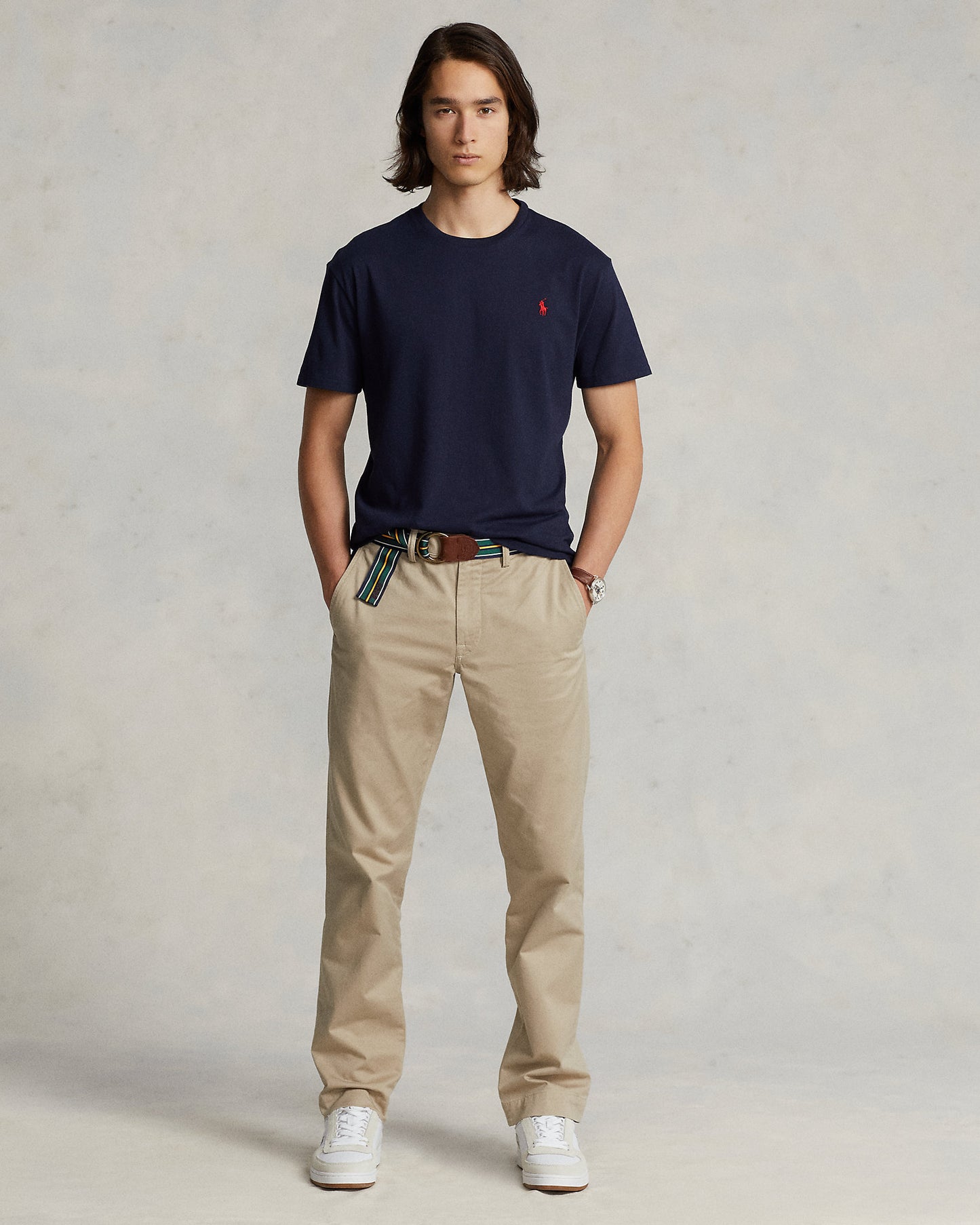 CAMISETA CUSTOM SLIM FIT ALGODON DE PUNTO BLUE INK