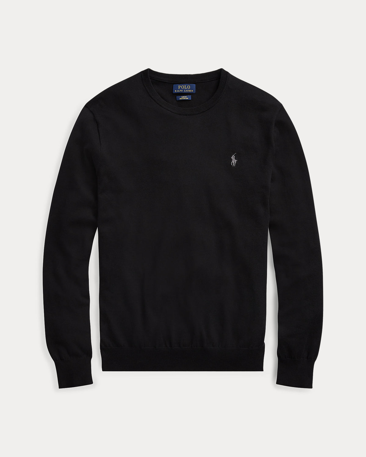 BUZO SLIM FIT EN ALGODON BLACK