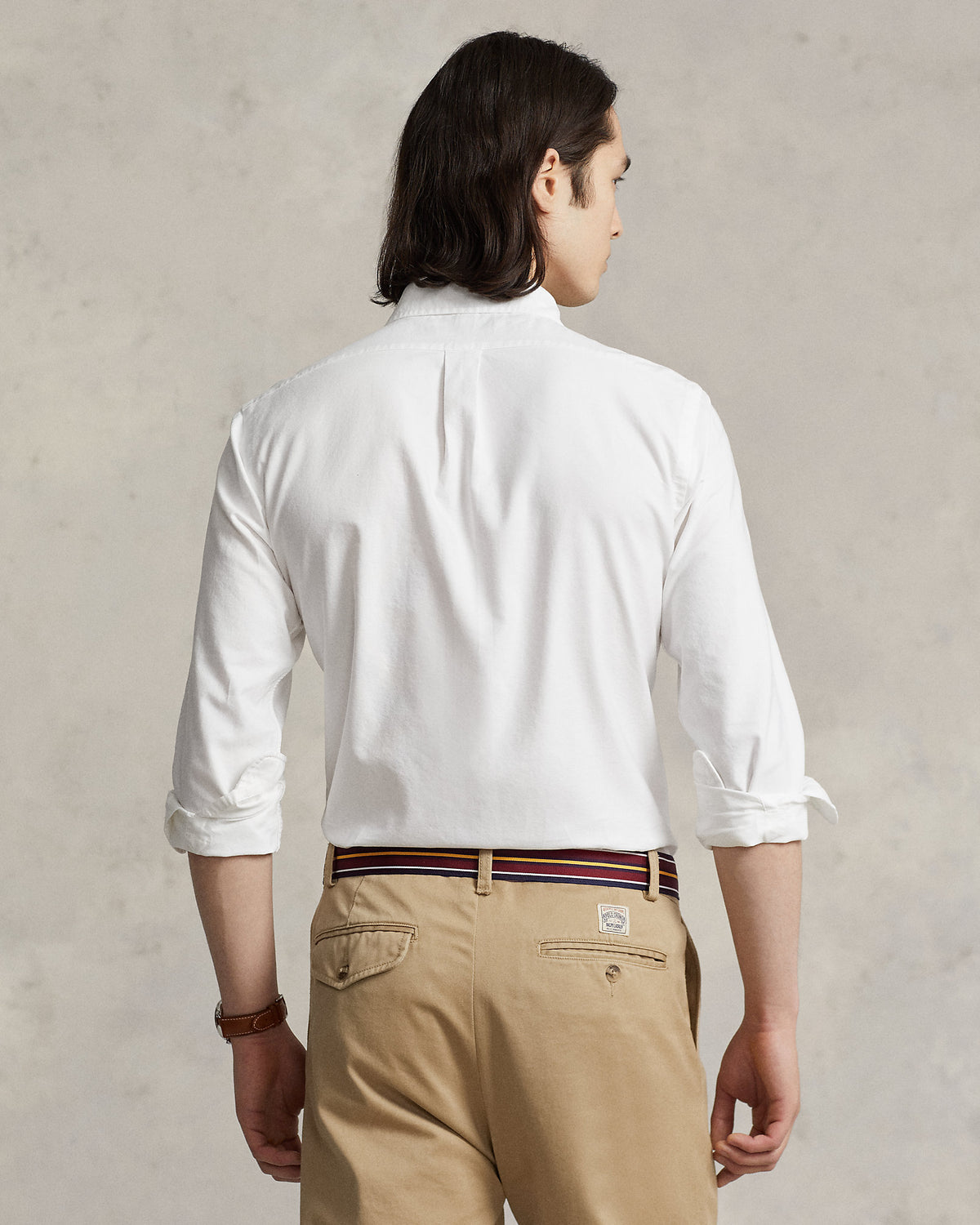CAMISA OXFORD TEÑIDA CUSTOM FIT WHITE
