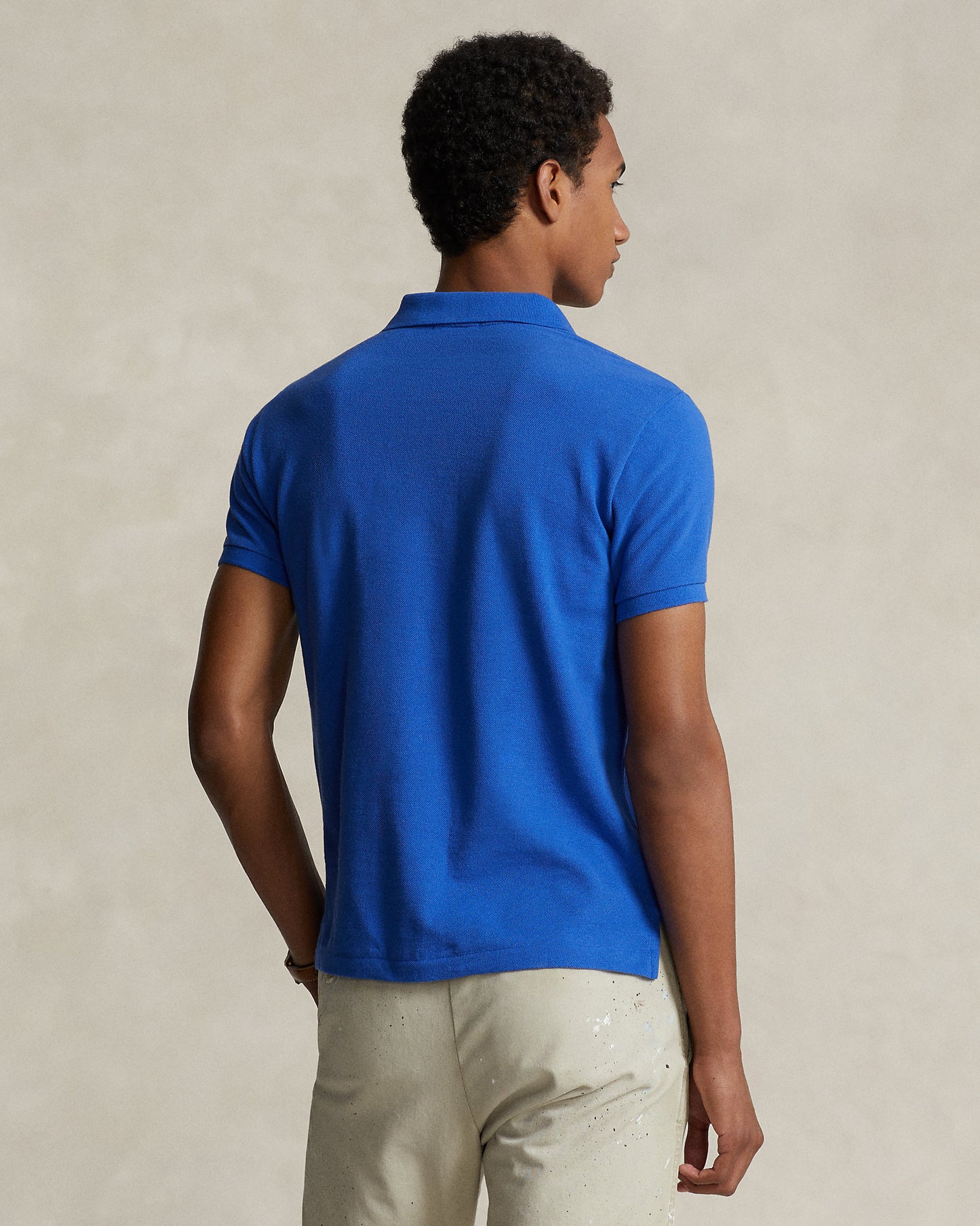 POLO DE PIQUÉ CUSTOM SLIM FIT NEW IRIS BLUE