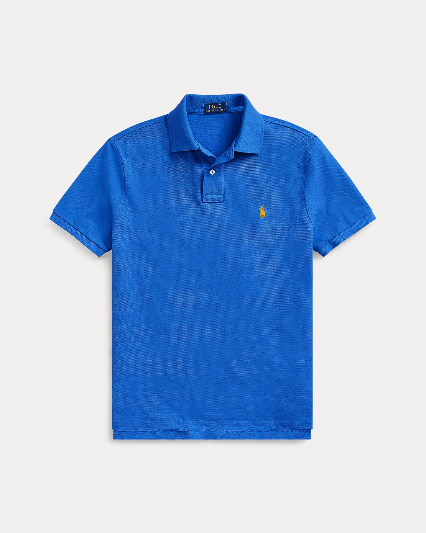 POLO DE PIQUÉ CUSTOM SLIM FIT NEW IRIS BLUE