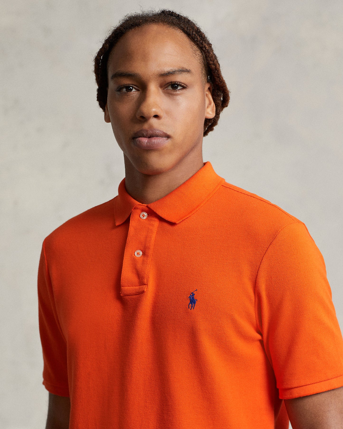 POLO DE PIQUE CUSTOM SLIM SAILING ORANGE