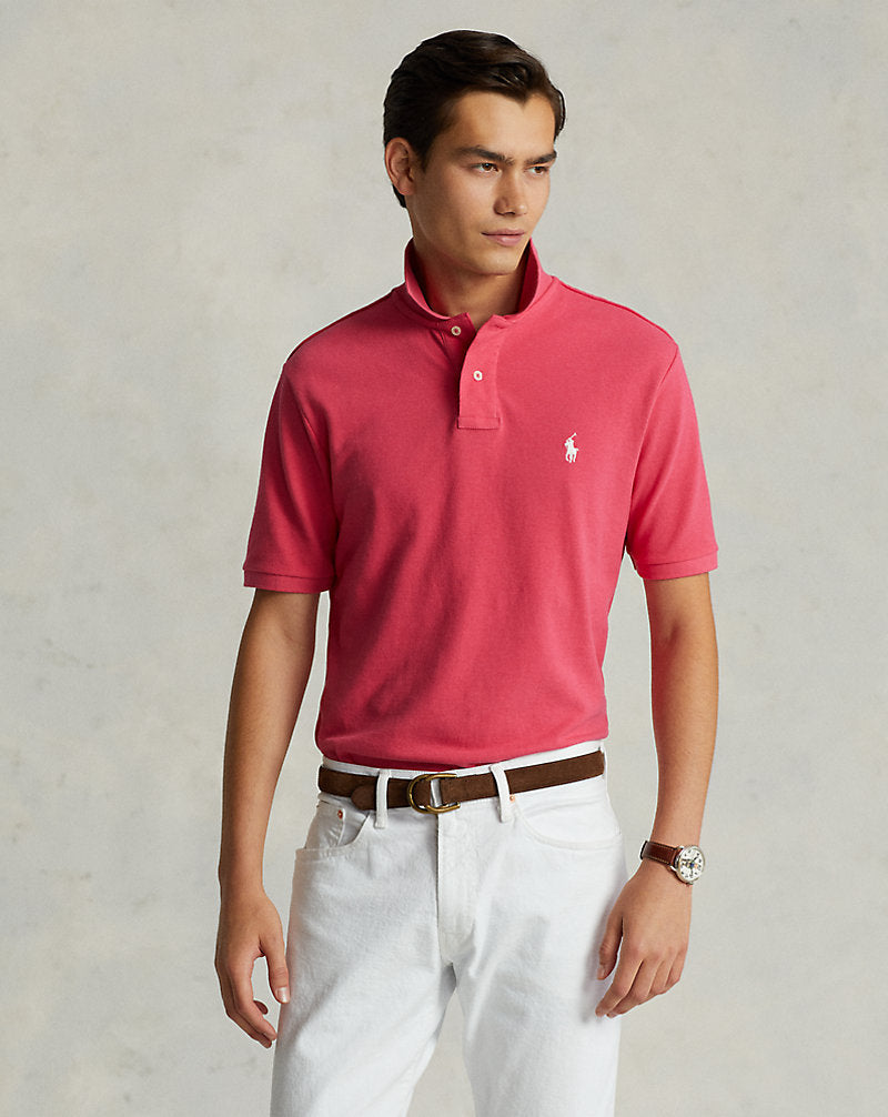 POLO DE PIQUÉ CUSTOM SLIM FIT HOT PINK