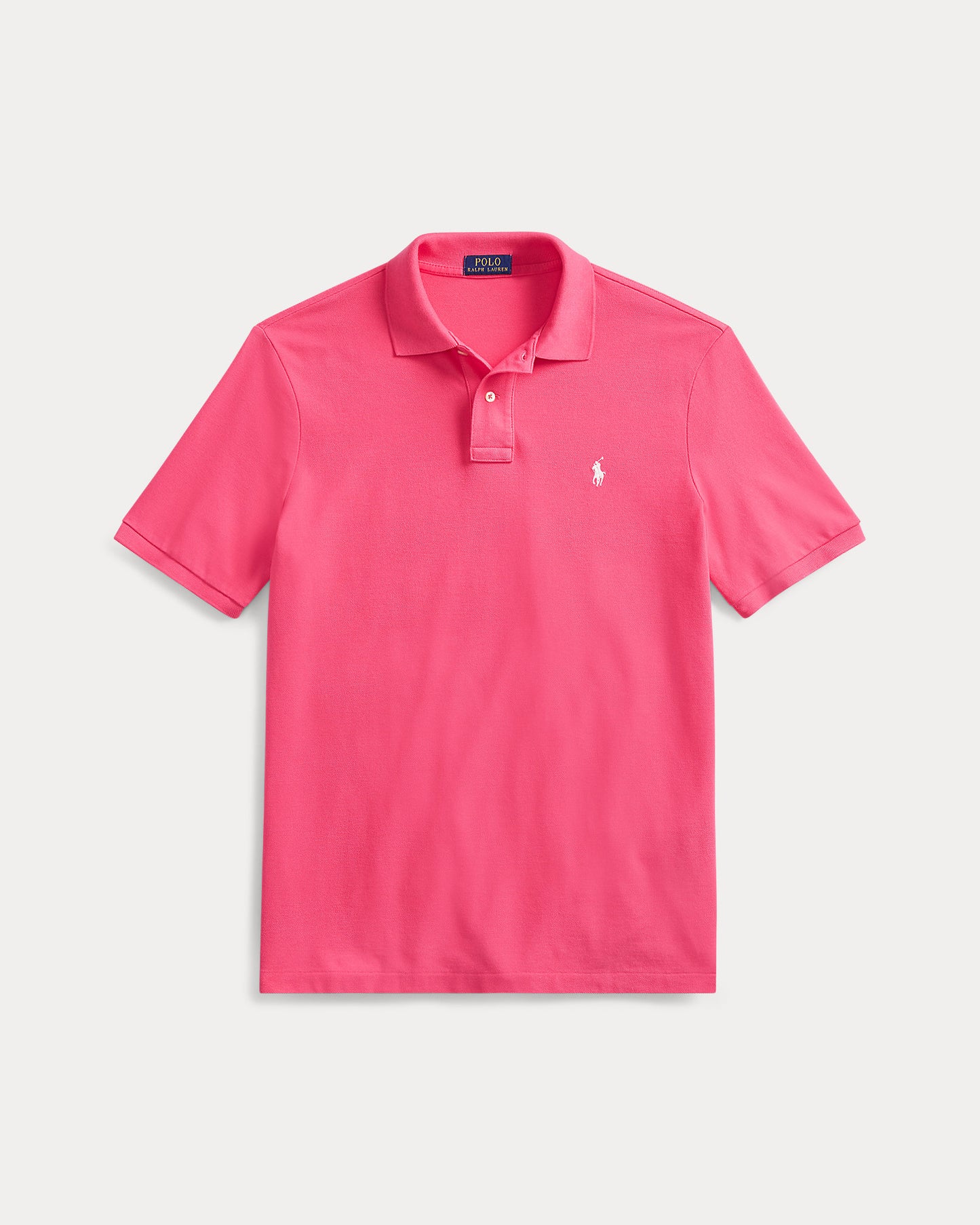 POLO DE PIQUÉ CUSTOM SLIM FIT HOT PINK