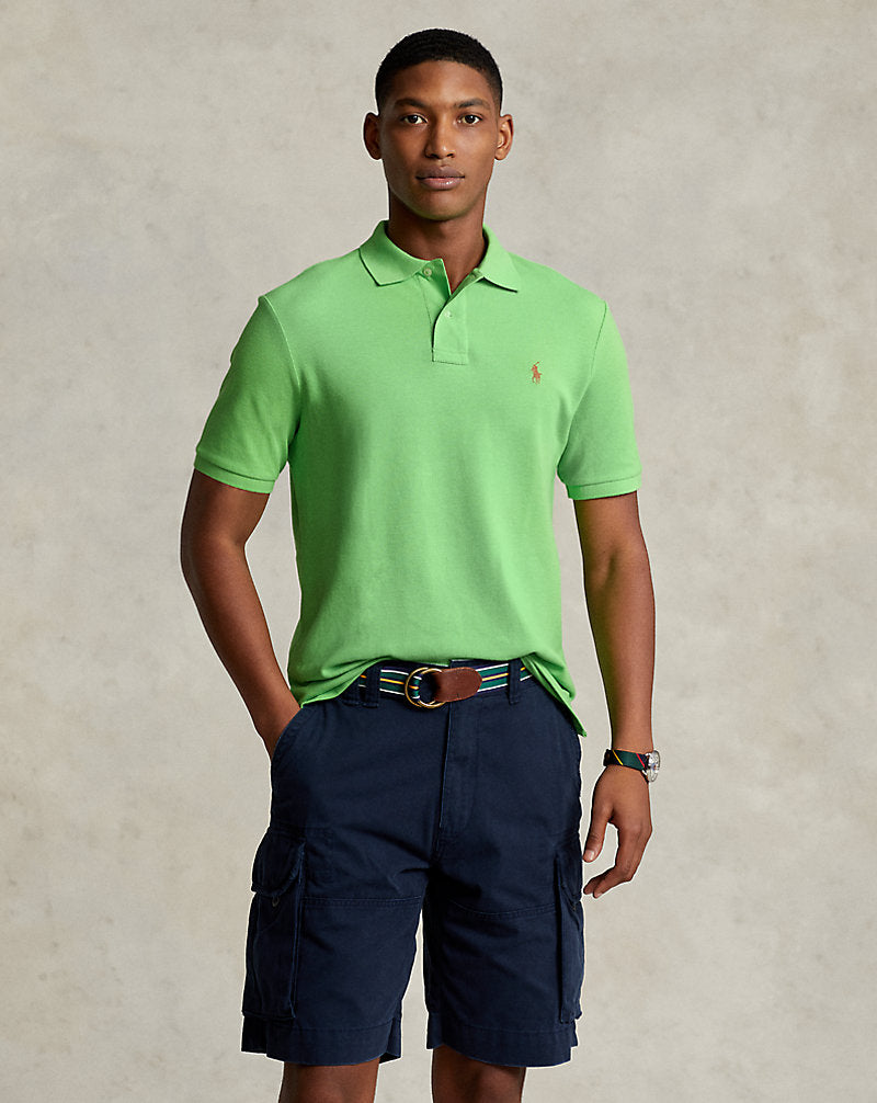 POLO DE PIQUÉ CUSTOM SLIM FIT KIWI LIME