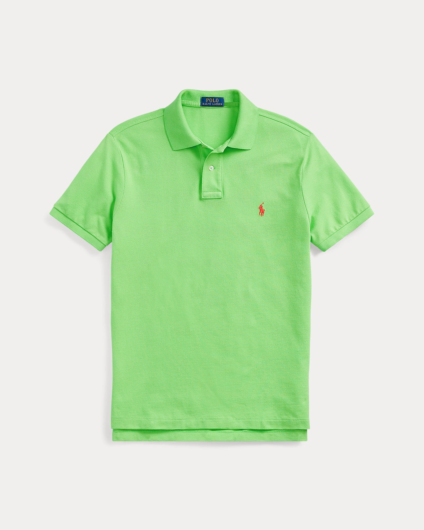POLO DE PIQUÉ CUSTOM SLIM FIT KIWI LIME